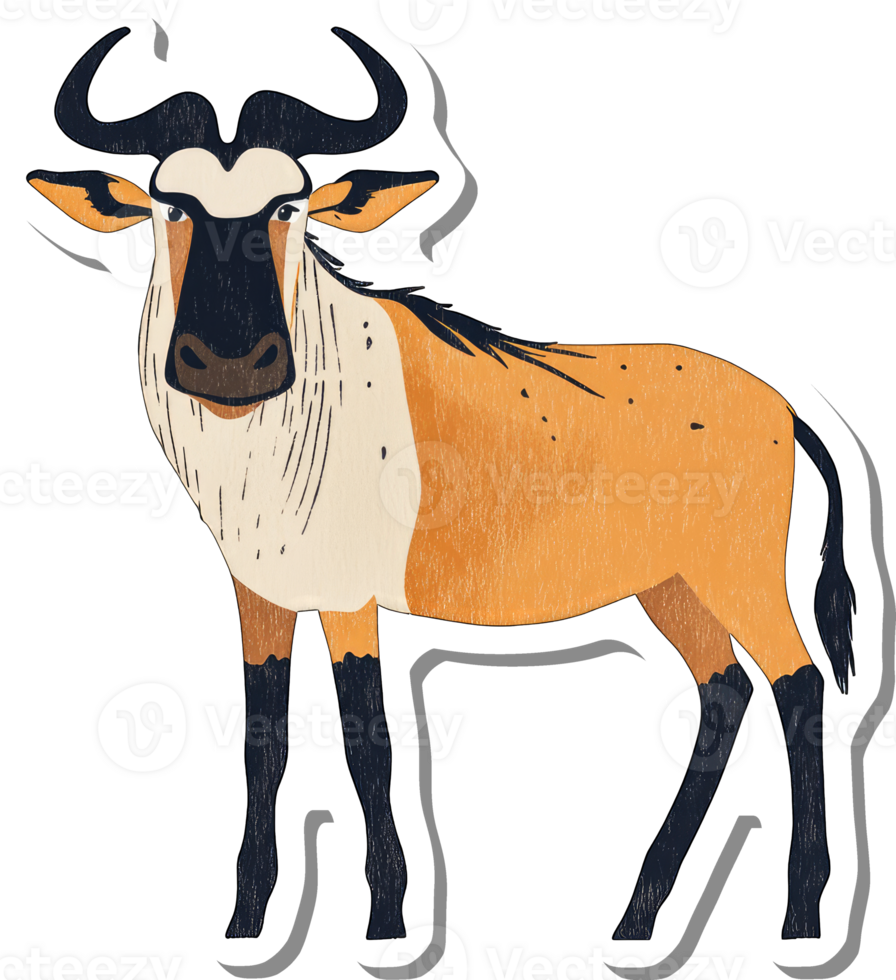 A Striking Illustration of a Sable Antelope png