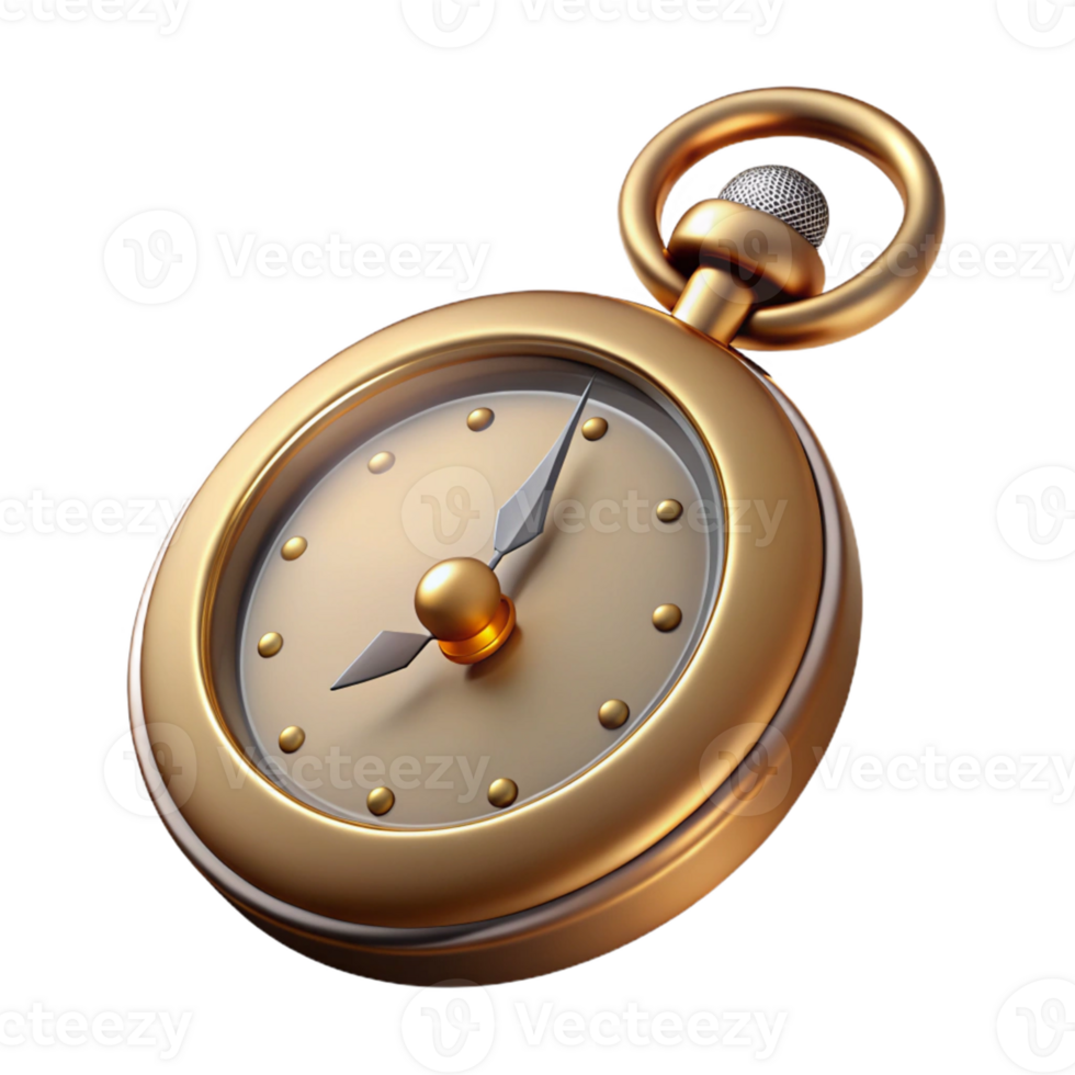 Gold Pocket Watch Timepiece png