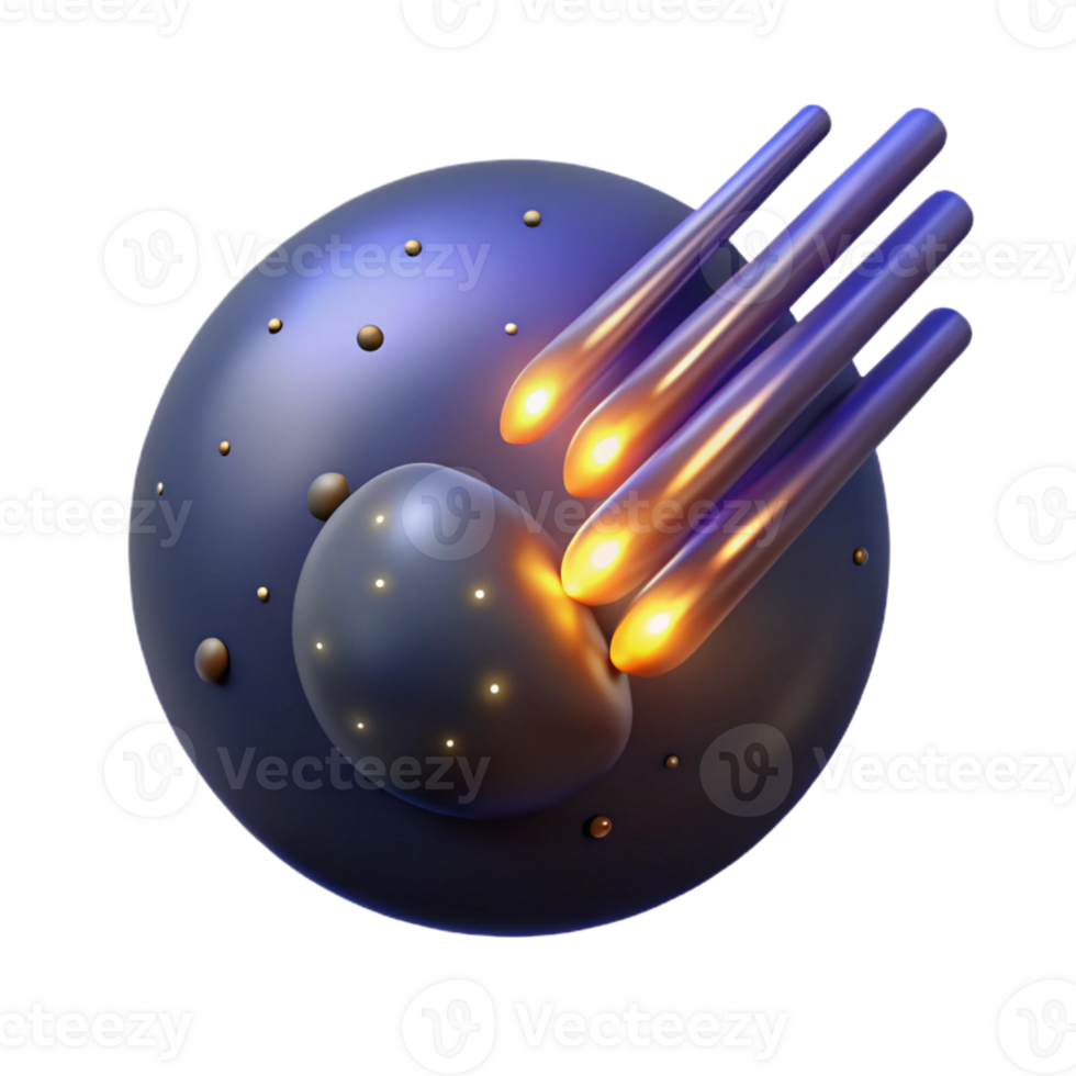 Isometric Abstract Sphere with Glowing Lines png