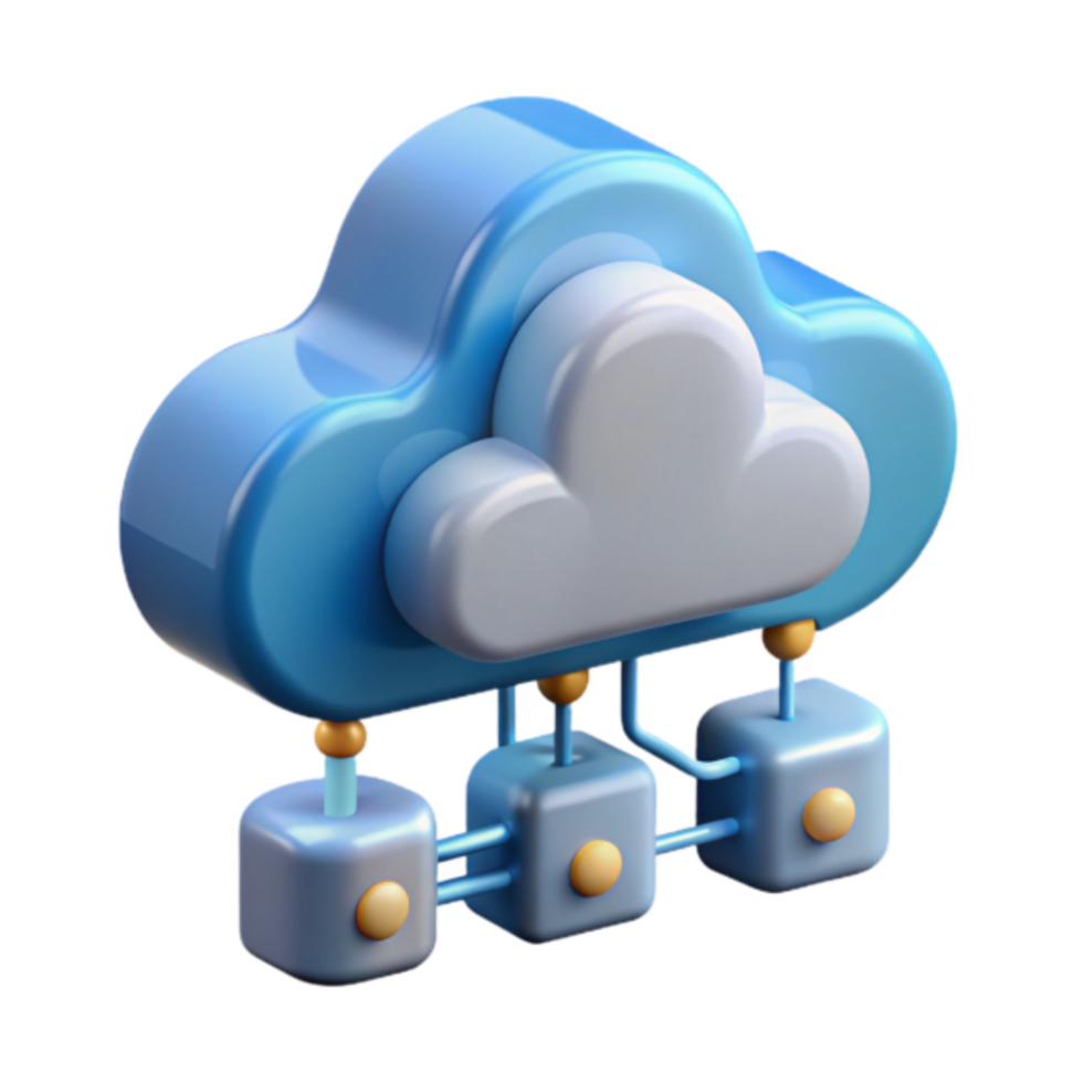 Illustration Cloud Computing Network Servers Data Storage png