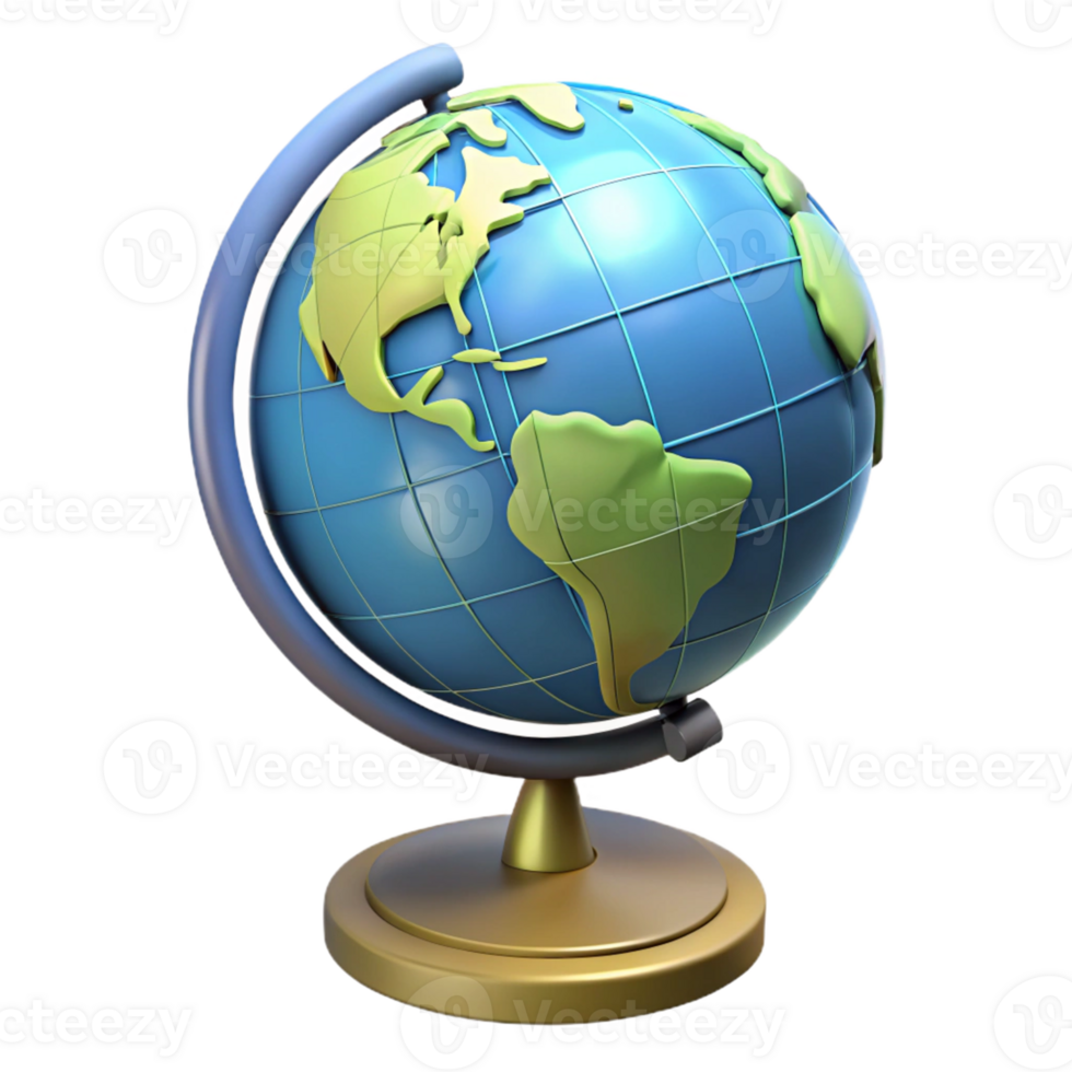Isometric Globe Illustration png