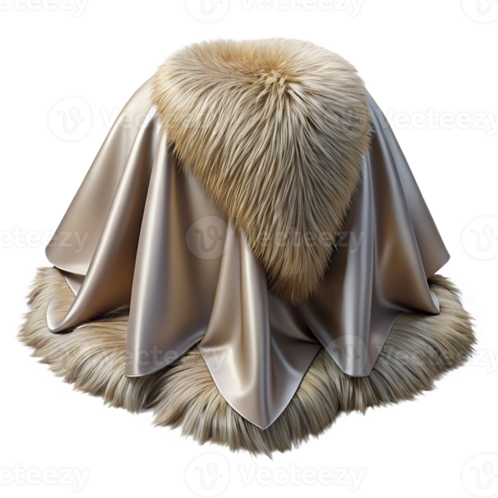 Fur and Satin Drape png