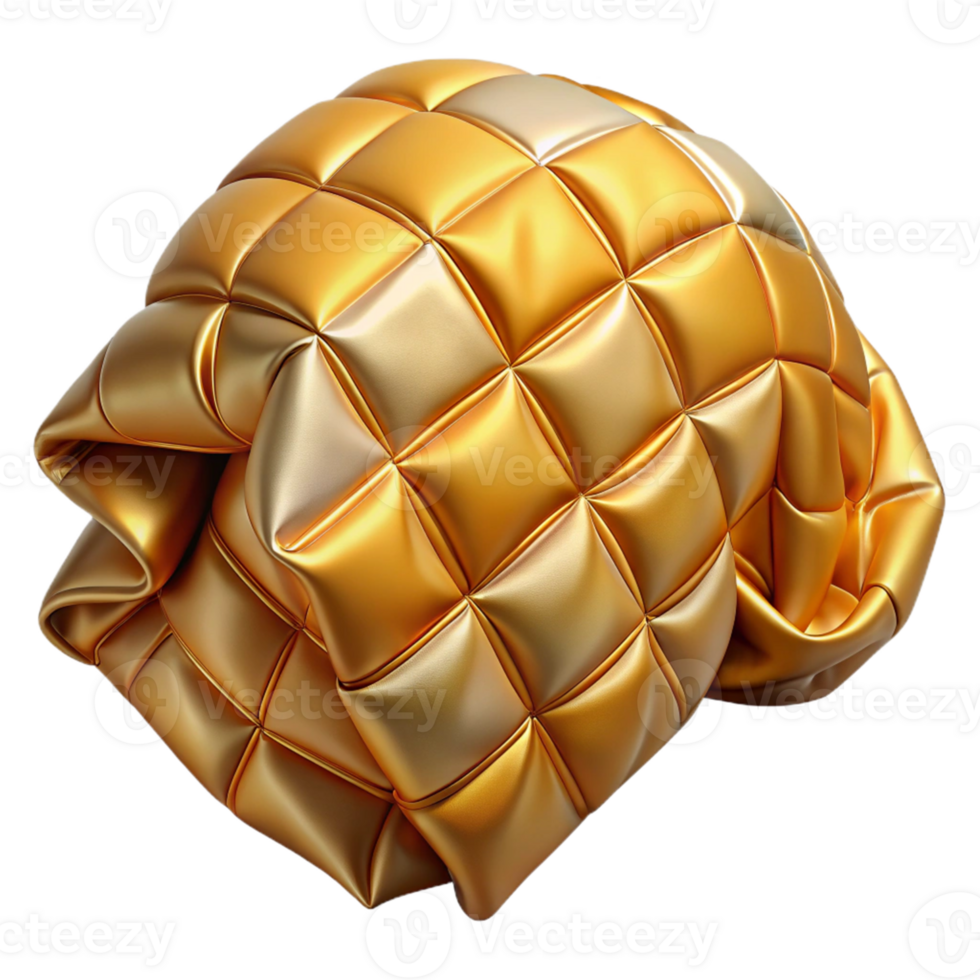 Abstract Gold Isometric Pattern png