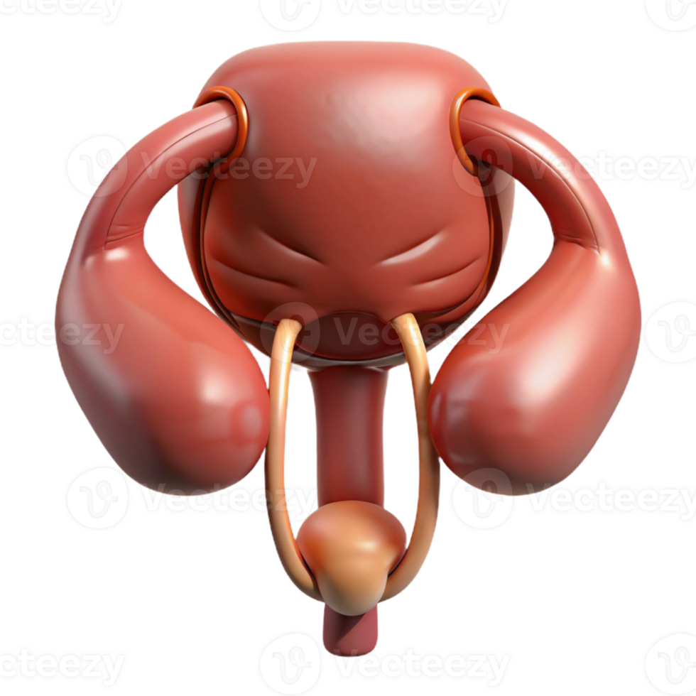 Isometric Model of Human Reproductive System png