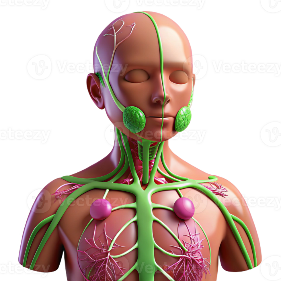 Human Lymphatic System Anatomy png