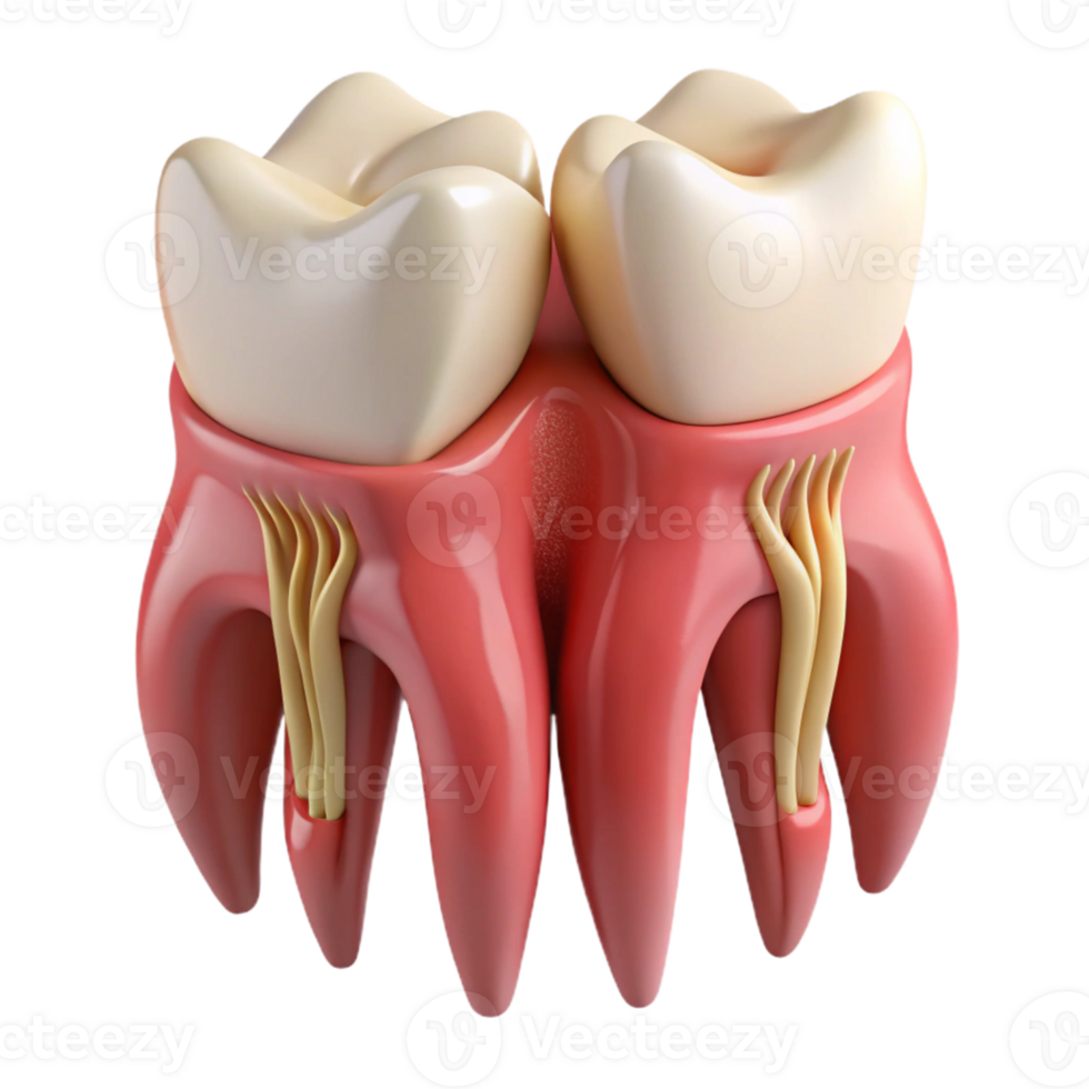 Isometric Model of Human Tooth Anatomy png