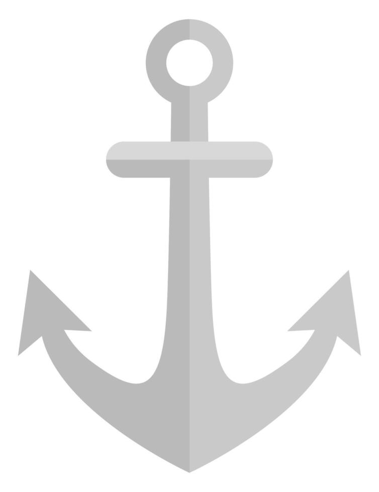 Anchor icon isolated on white background. vector