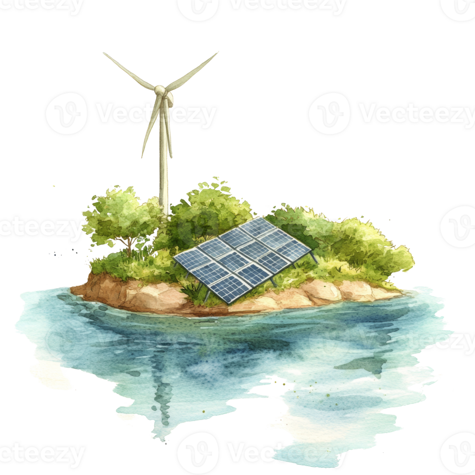 Island Green Energy Sustainable Power Source png