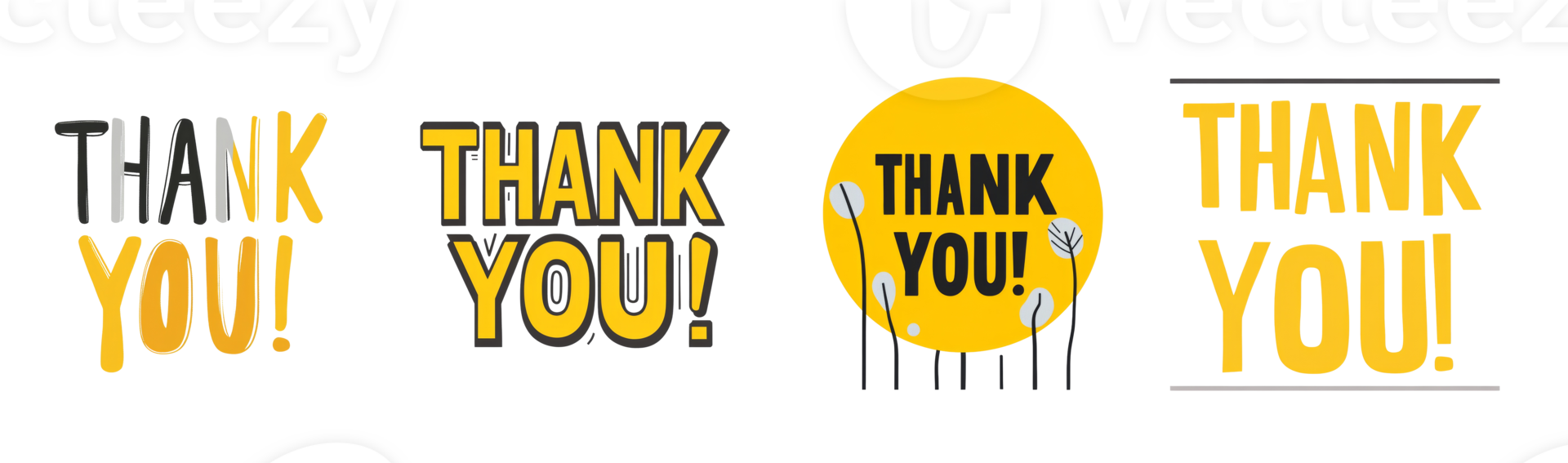 Thank You Messages in Various Styles and Designs png