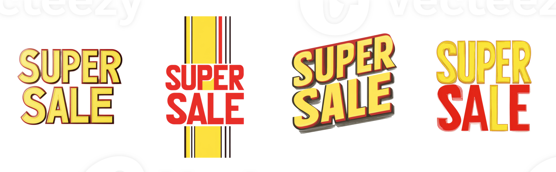 Super Sale Advertisement Shows Multiple Variations Of Text png