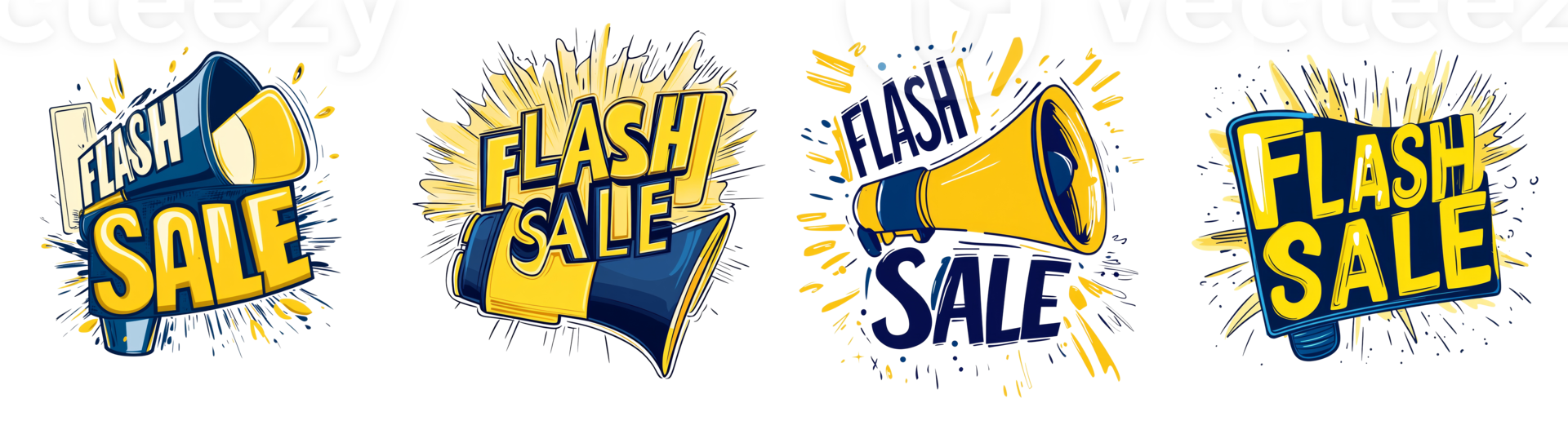 Flash Sale Announcement Designs With Megaphones png