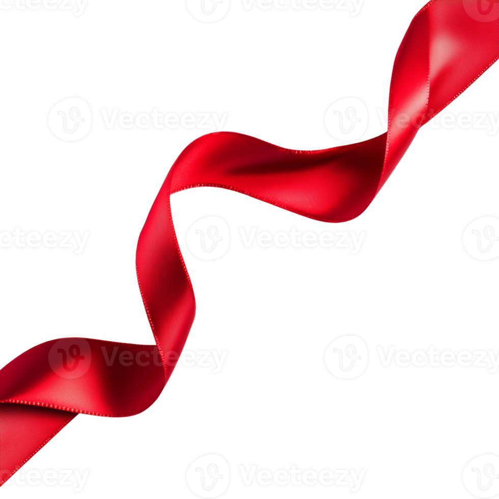 A swirling red ribbon against a black background png