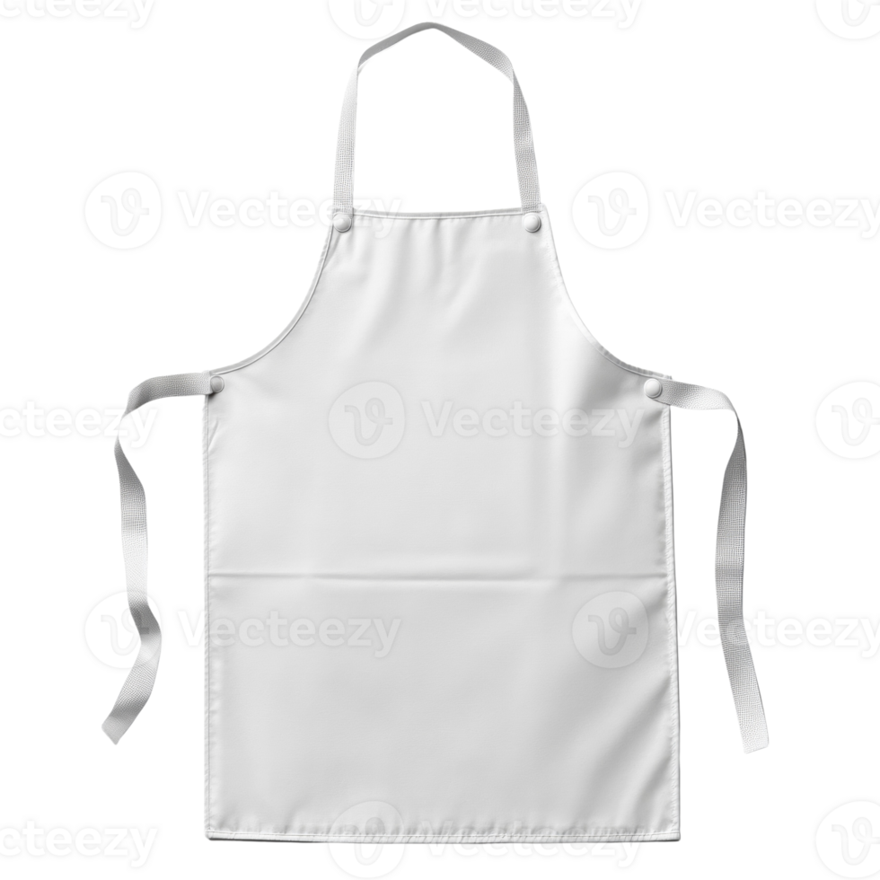 A Plain White Apron Ready For Customization png