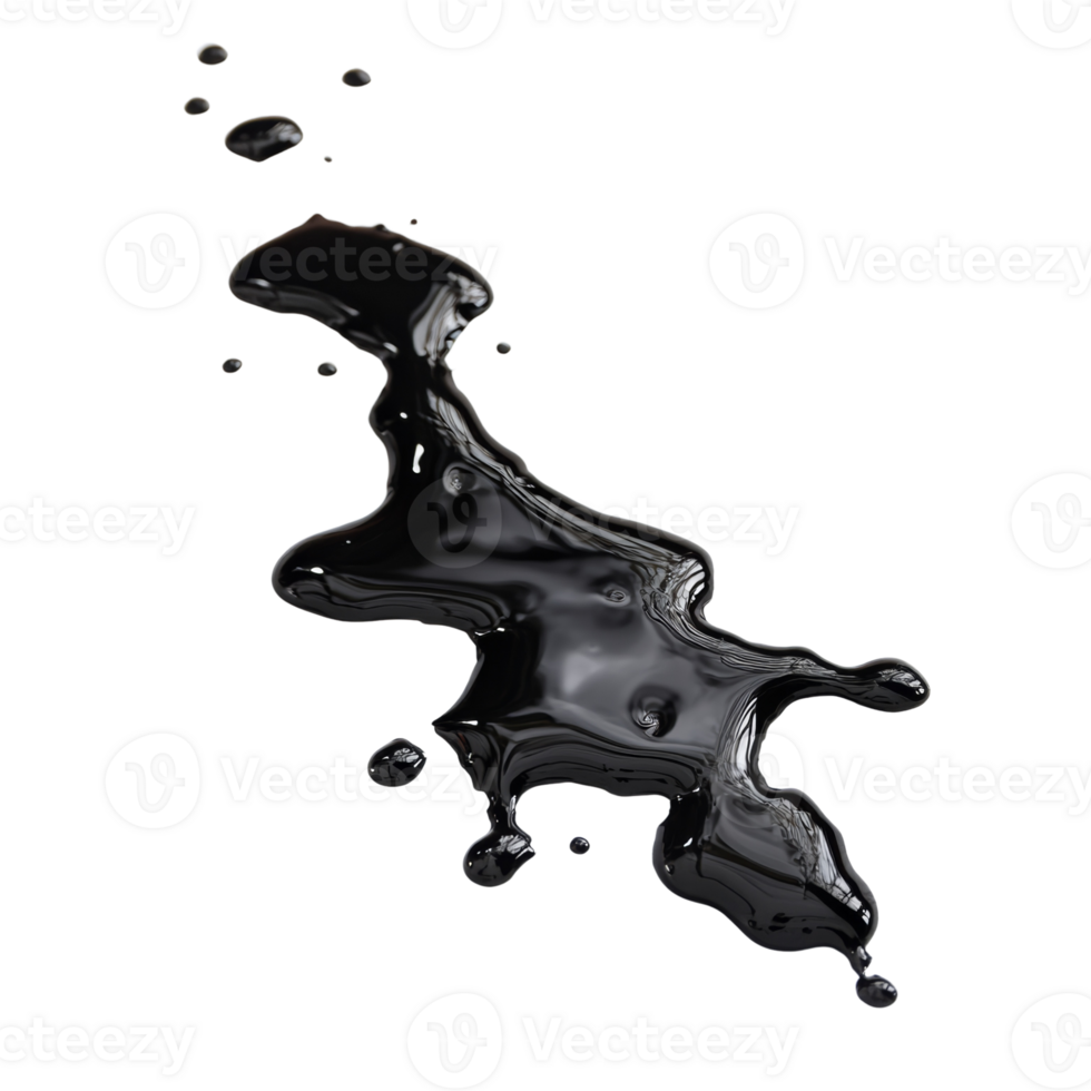 Black Liquid Splashing Dynamic Motion Abstract Art png