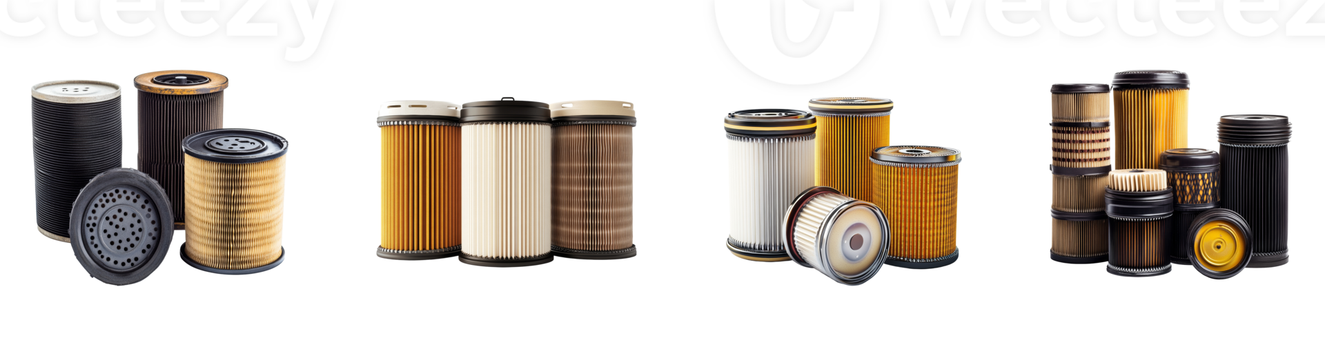 A Collection Of Various Types Of Industrial Filters png