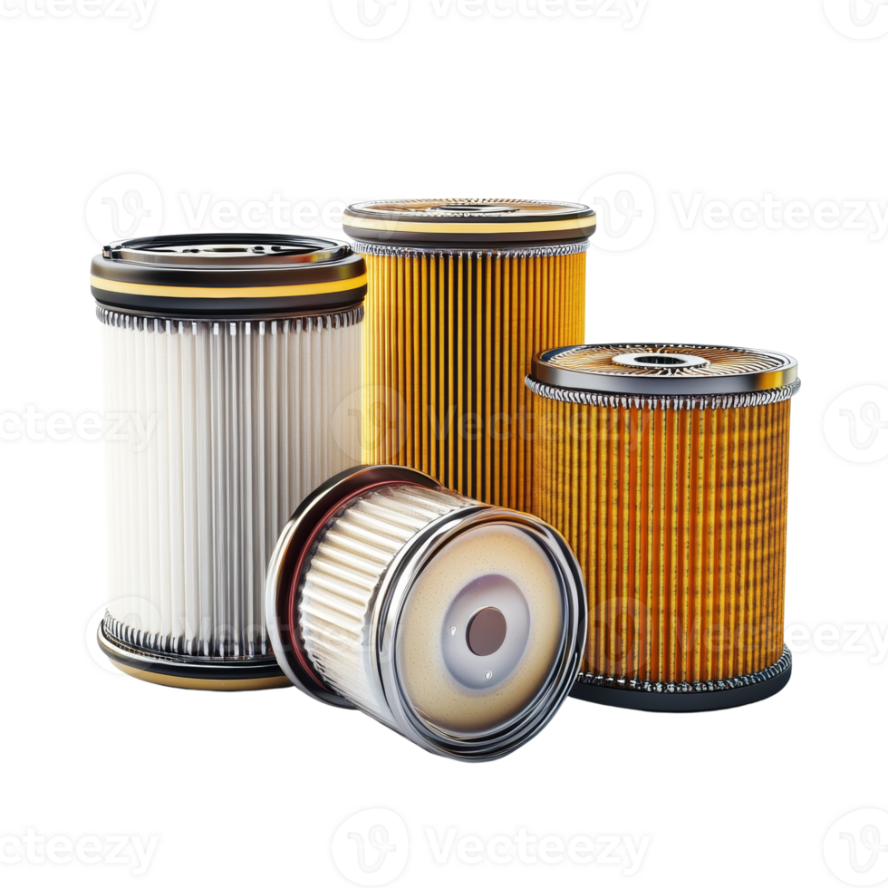 Automotive Engine Oil Filters Different Types Displayed png