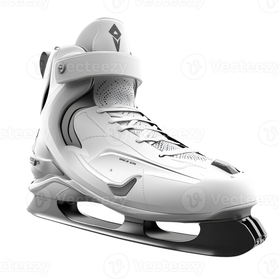Modern White Ice Skate Design A Sleek Athletic Footwear png