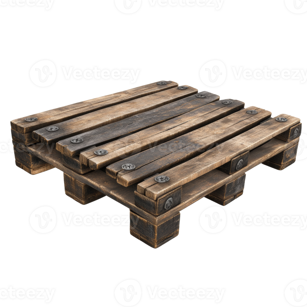 Rustic Wooden Pallet Small Platform Top png
