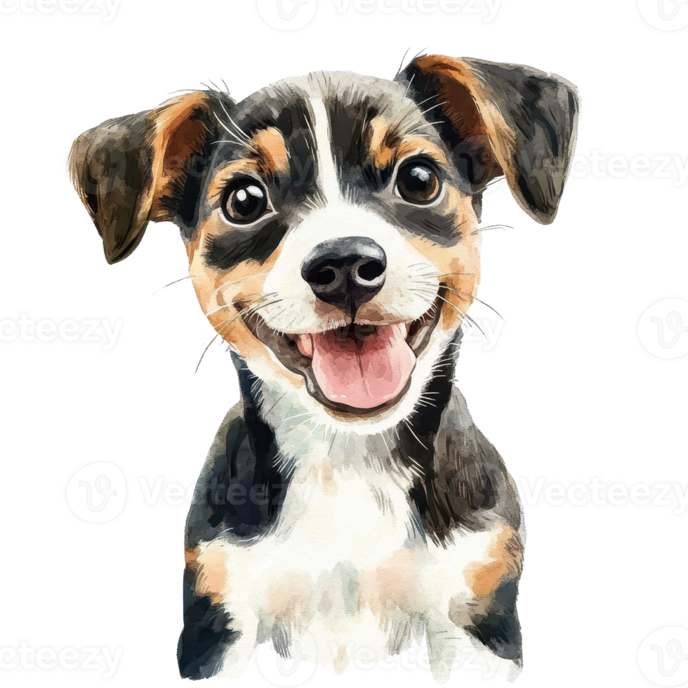A cheerful puppy with a friendly expression showcasing playful innocence. png