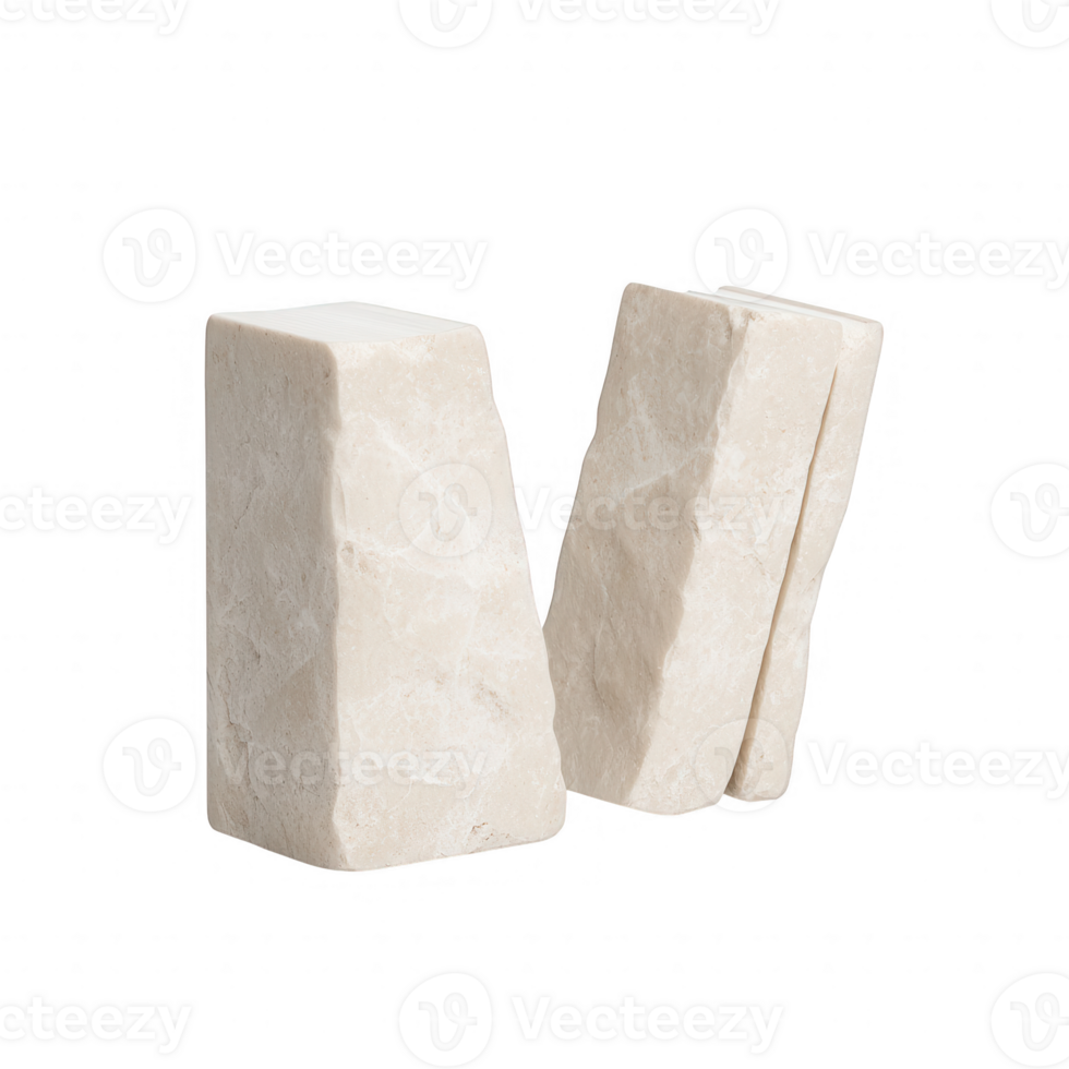 Elegant abstract stone shapes suitable for modern design projects. png