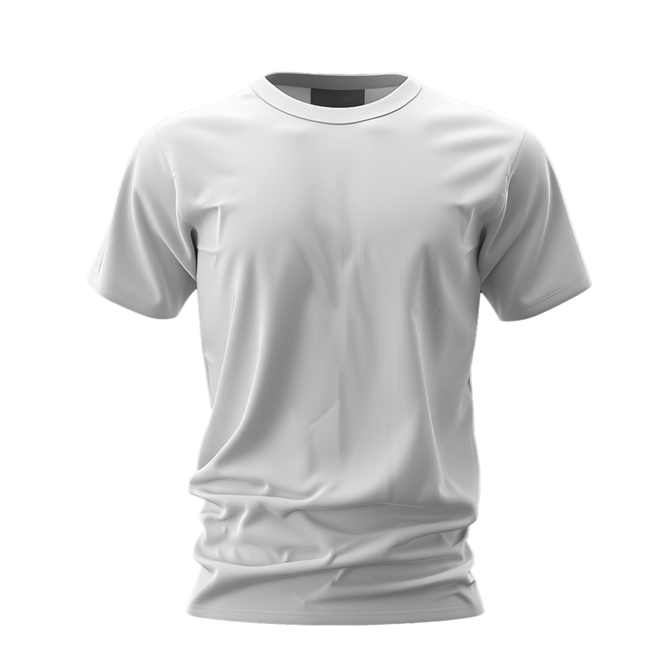 HighQuality Plain White ShortSleeve TShirt Mockup for Design Presentation png