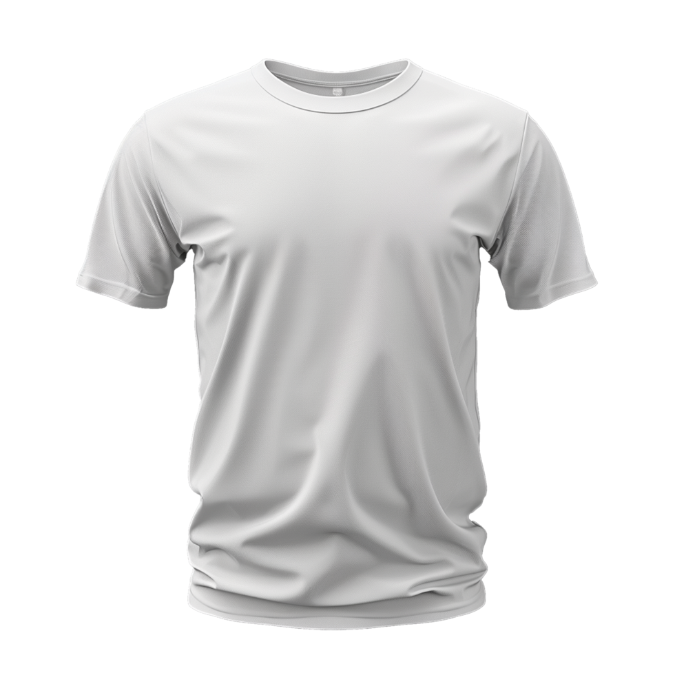 HighQuality Plain White Men's TShirt Mockup for Design Presentation png
