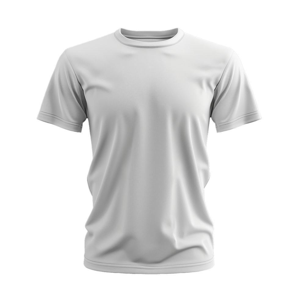 HighQuality Plain White Men's ShortSleeve TShirt Mockup for Design Presentation png