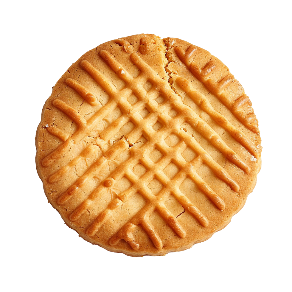 Delicious butter cookie crisscross pattern sweet treat bakery snack, png
