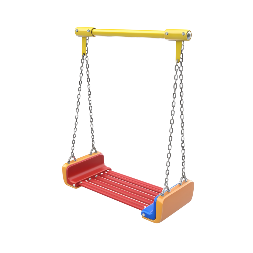 Empty swing isolated on transparent background png