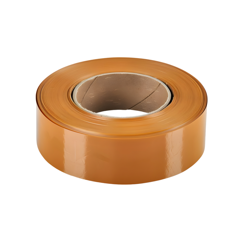 Roll of Orange Tape isolated on transparent background png