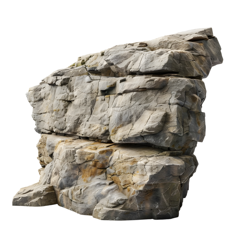 Rocky Cliff with Texture isolated on transparent background png