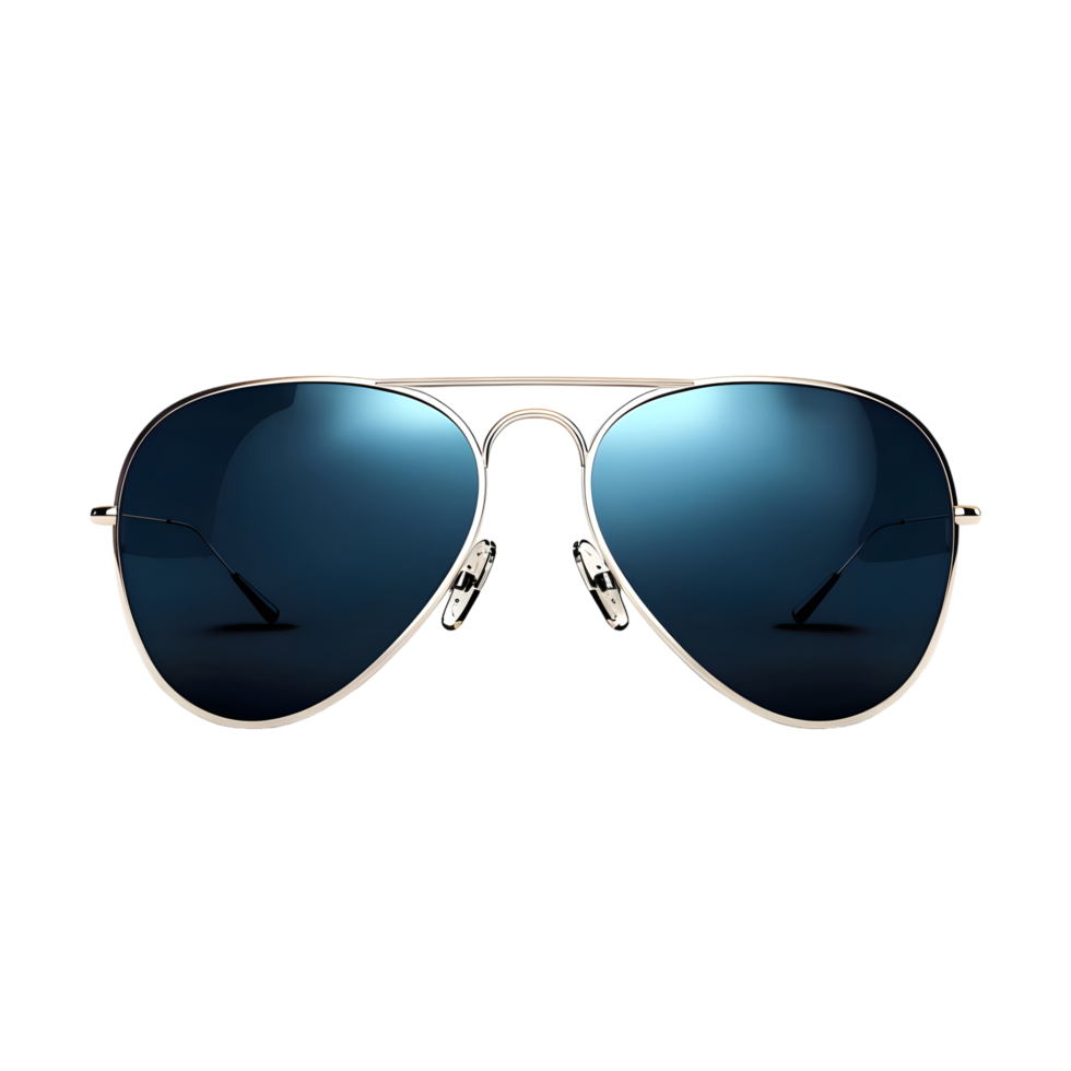 Stylish Sunglasses with Blue Lenses isolated on transparent background png