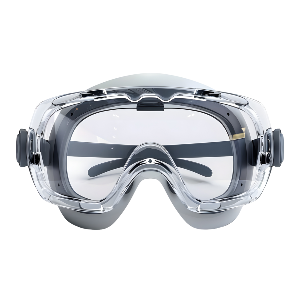Clear Safety Goggles for Protection isolated on transparent background png