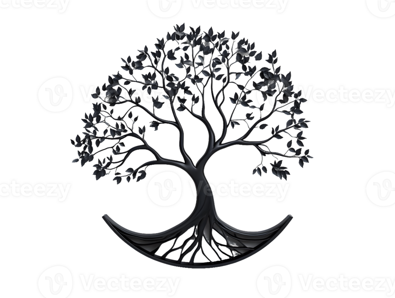 Dark Tree of Life with Sparkling Lights png