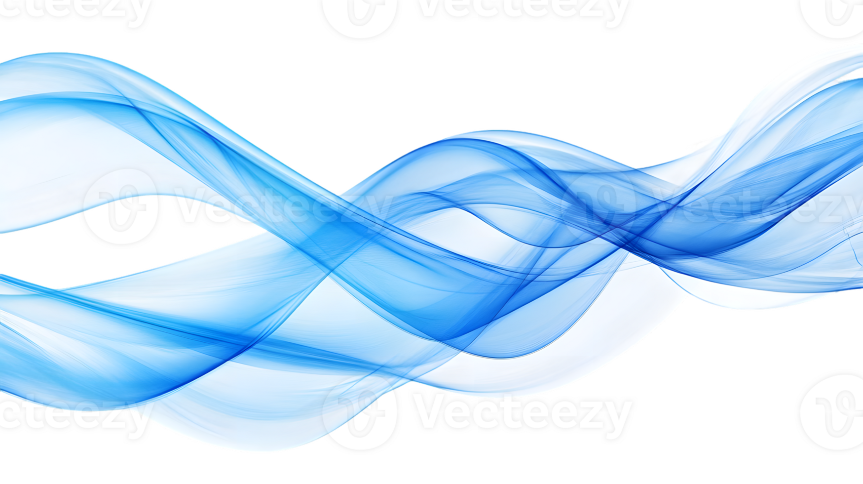 Abstract Flowing Blue Waves A Serene And Elegant Design Element png