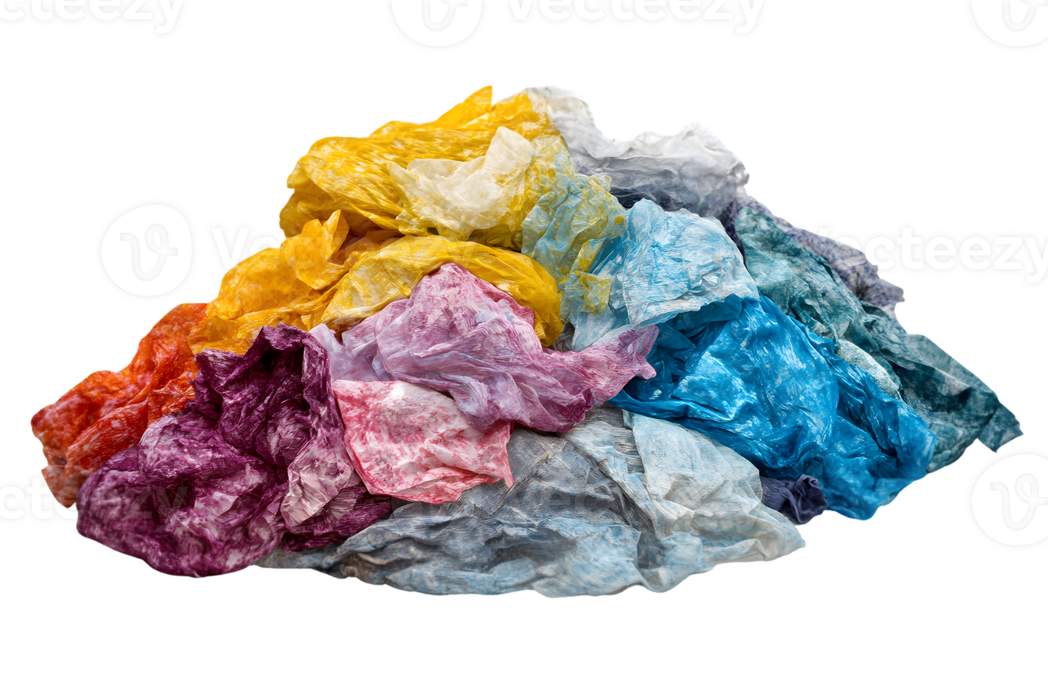 Vibrant Pile Of Crumpled Colorful Fabrics Rich Hues And Dynamic Textures png