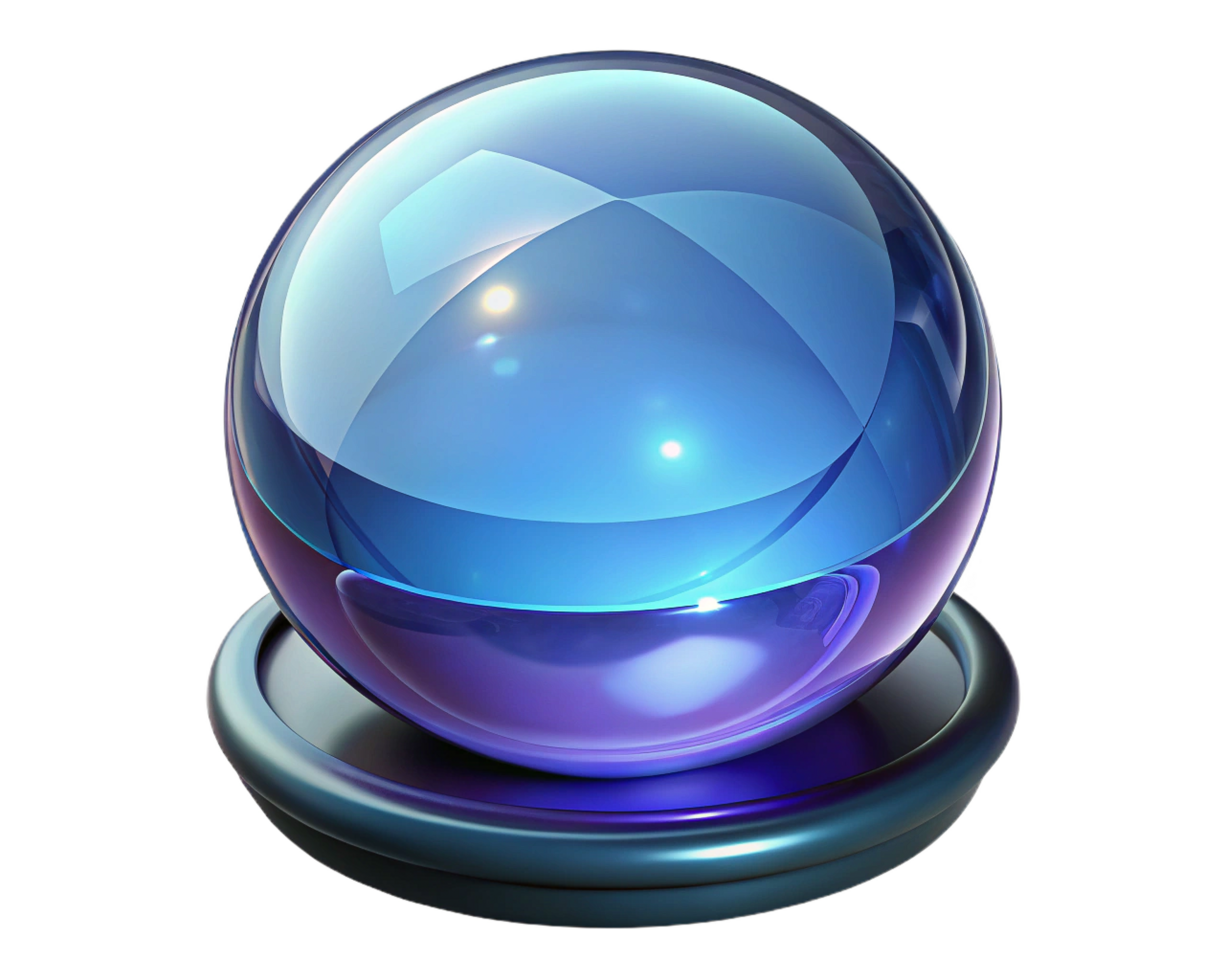 Crystal Ball Prediction Fortune Teller Magic Sphere Mystic Seer Orb png