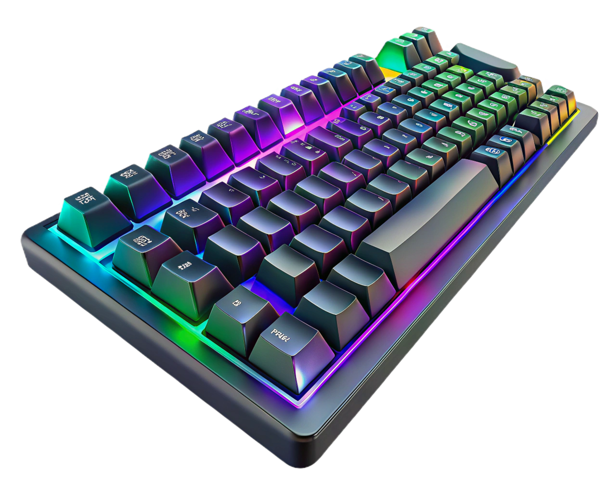 RGB Gaming Keyboard Illuminated Keys, Mechanical Switch, PC Accessory png