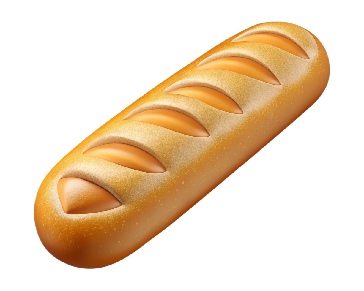 Golden Crusty Sub Roll, Perfect for Sandwiches, Bakery Bread png