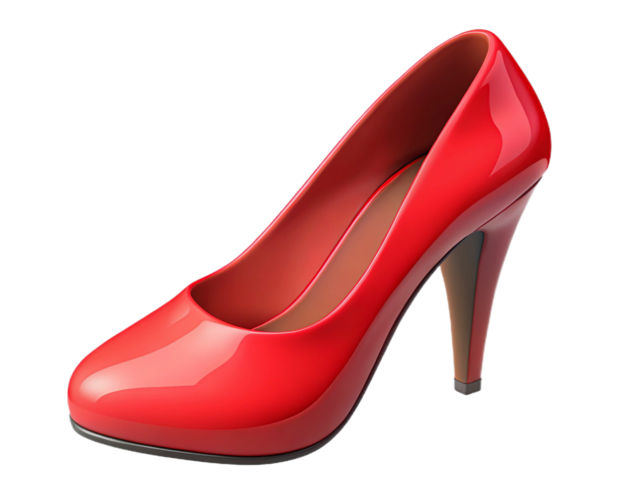 Elegant Red High Heel Womens Shoe Fashion Accessory Glamour png