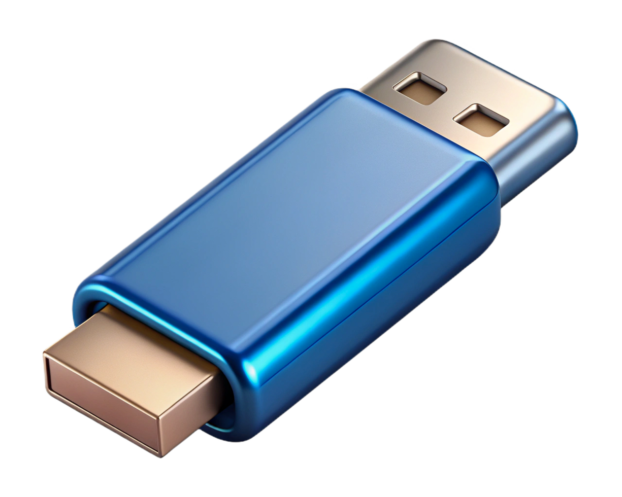 Blue USB Flash Drive Data Storage Device Portable Memory png