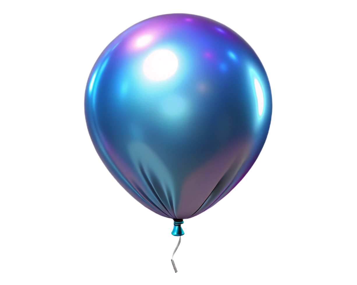 Shiny Blue Balloon, Celebration, Party, Festive, Air, Inflatable, Glossy, Vivid, Colorful, Joy png