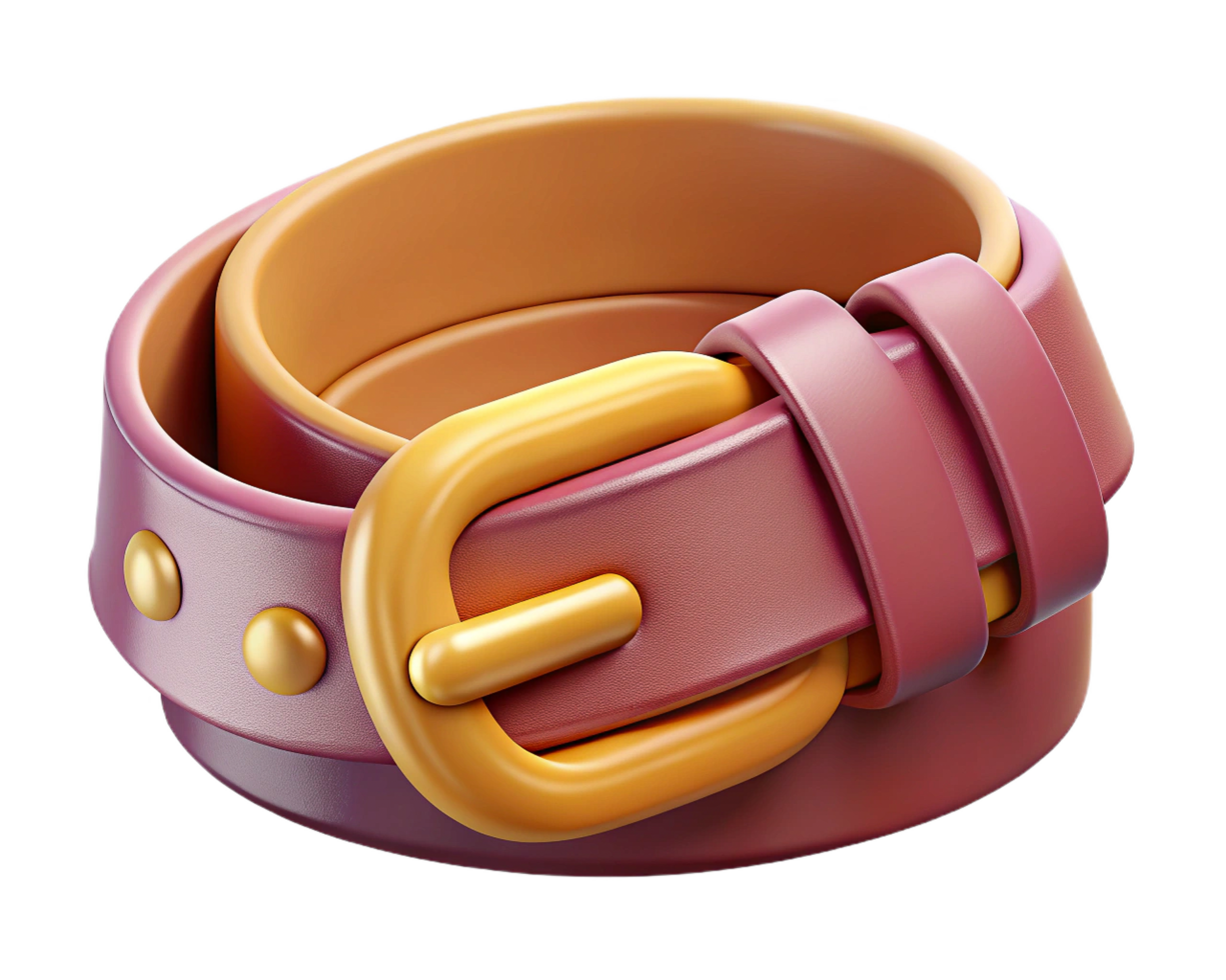 Stylish Leather Belt Buckle Fashion Accessory Design Image png