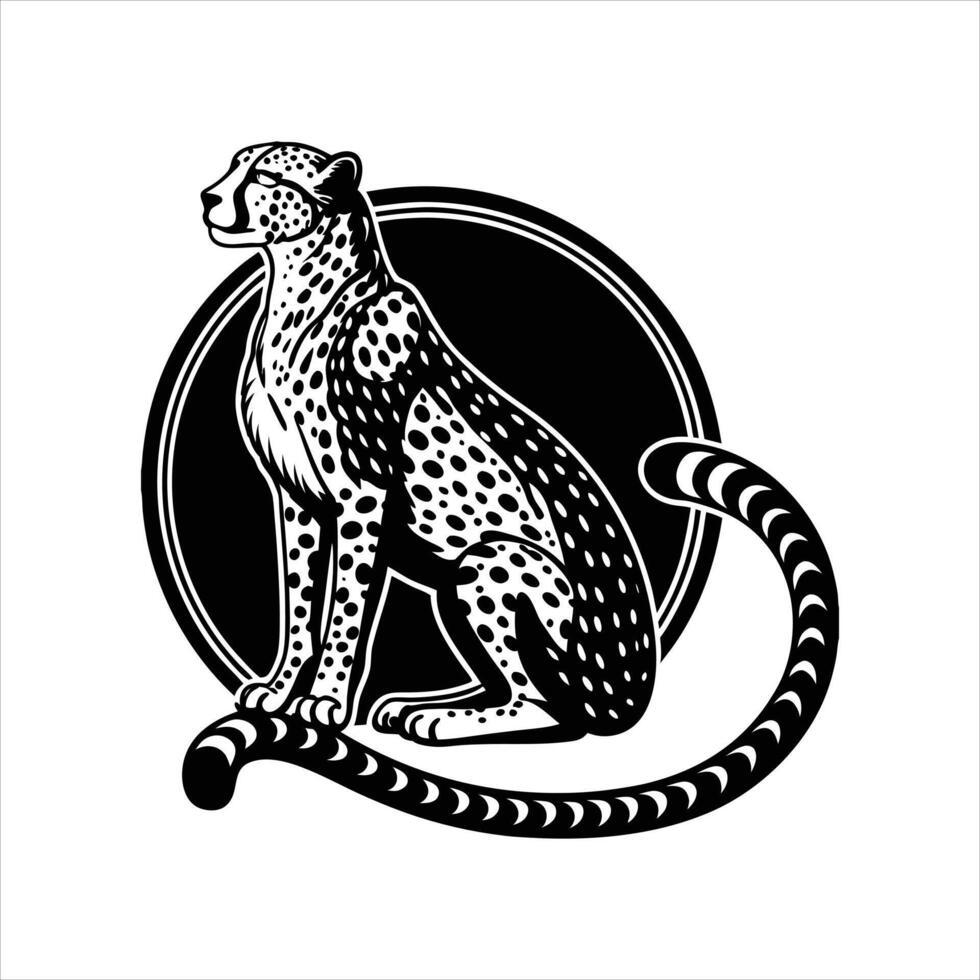 Cheetah Outline Images vector