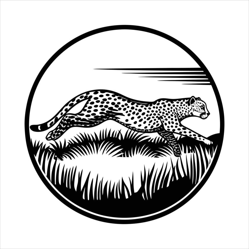 Cheetah Silhouette Images vector