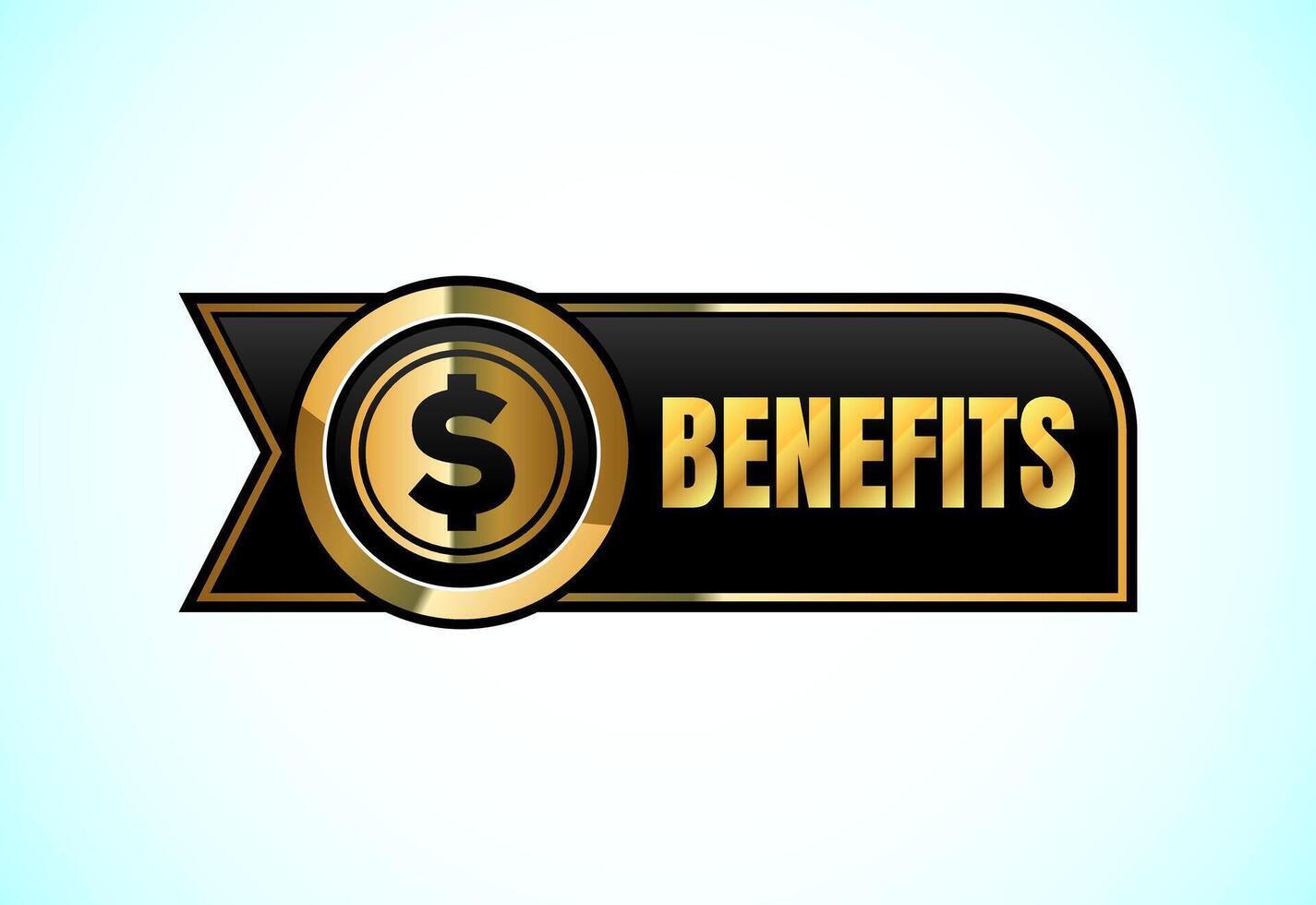 Benefits icon design. Benefits button for mobile app, and website UI design. vector