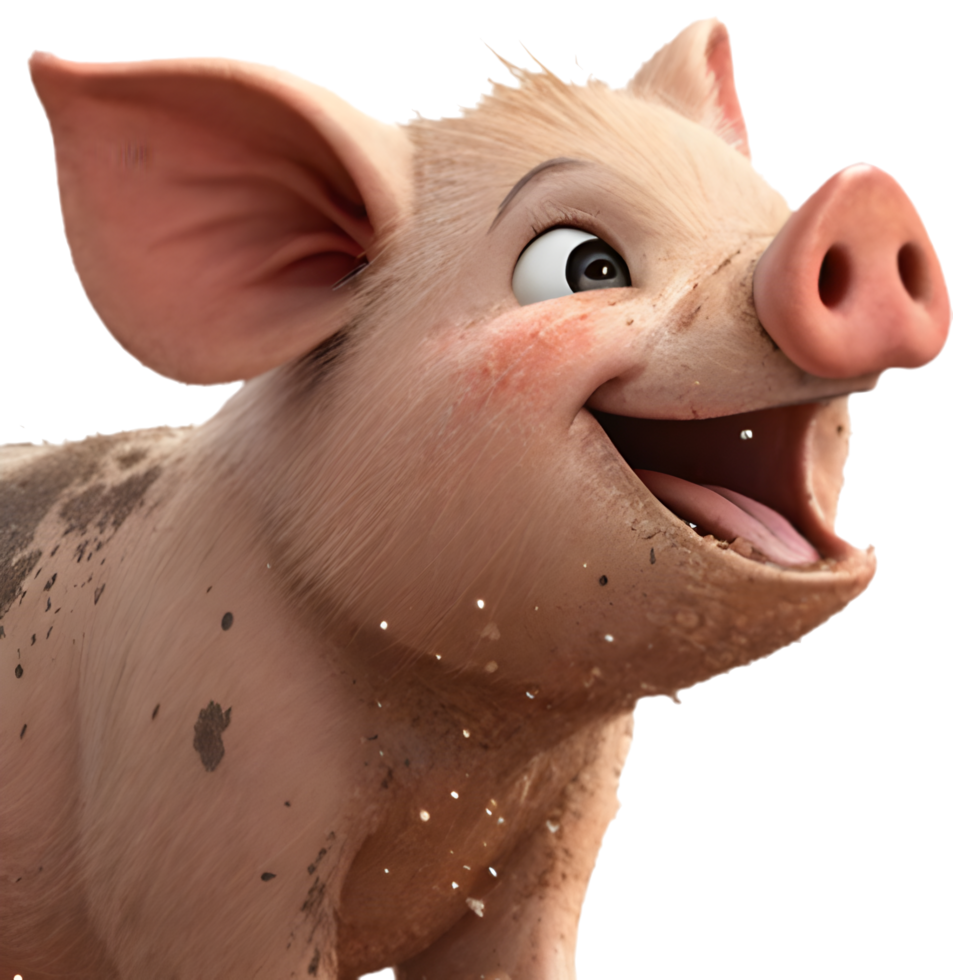 Funny Cartoon Piglet Art for Creative Design Ideas. . png