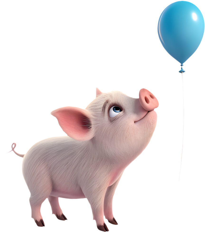Cheerful Pig Character for Fun and Creative Projects. . png
