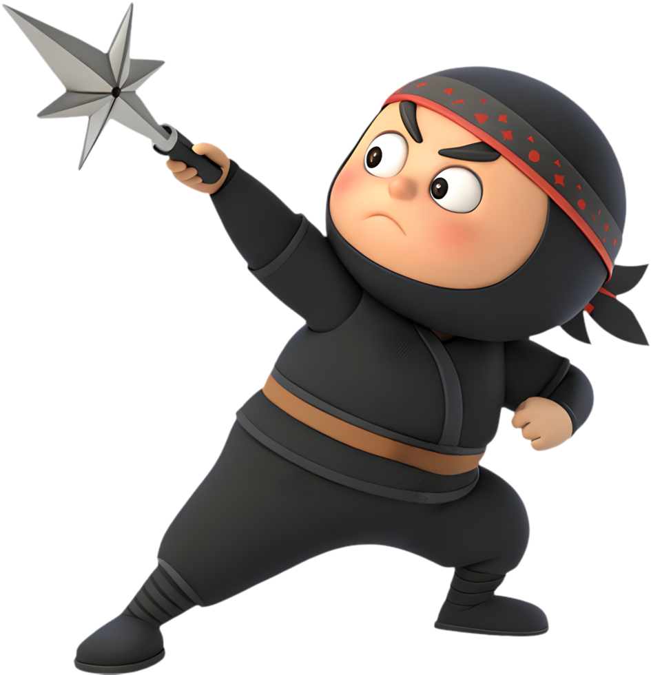 Dynamic Ninja Artwork for Posters and Invitations. . png