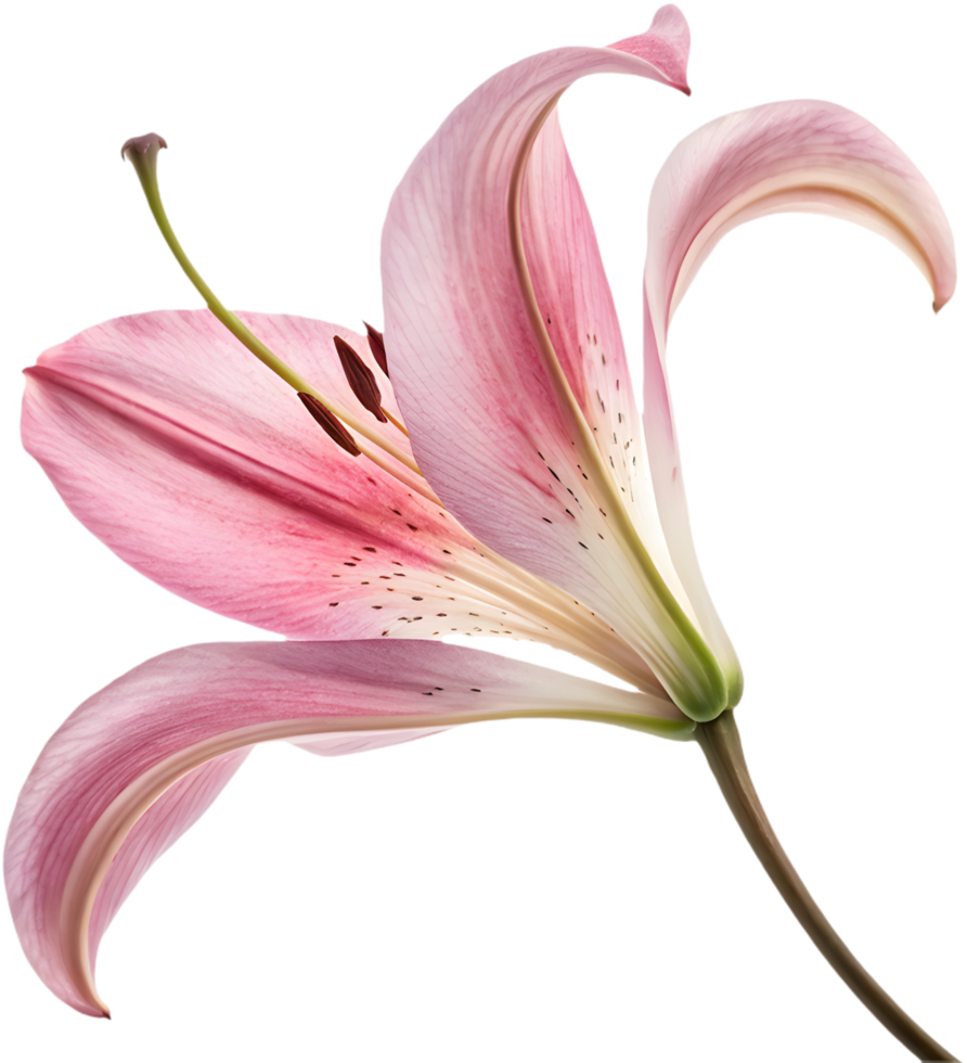 Oriental Lily Petal Art for Invitations and Craft Projects. . png